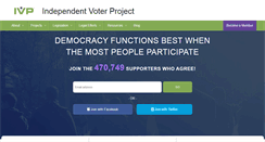 Desktop Screenshot of independentvoterproject.org